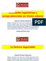 Novedades Legislativas y Jurisprudenciales en Titulos Valores[1]