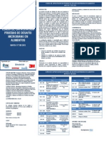 Plegable Completo Curso Prueba de Desafío Microbiana de Los Alimentos