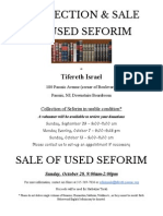 Seforim Sale Flyer