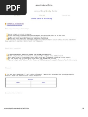 Accounting Journal Entries1