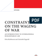 Constraints On The Waging of War An Introduction To International Humanitarian Law