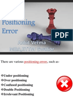 Errors in Positioning