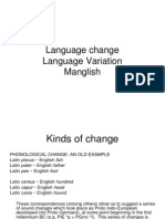 Language Variation and Change in Manglish