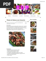 Tabule de Quinoa com Camarão - run2live