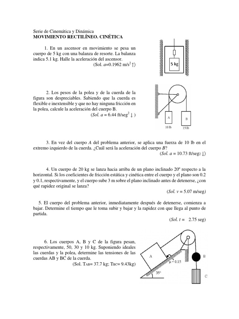 Ejercicios resueltos cinematica 3 Movimiento (física) Fricción