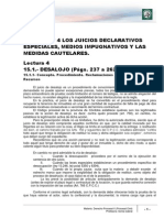 Módulo 4 - Lectura 4 - Los Juicios Declarativos Especiales. Medios Impugnativos Y Las Medidas Cautelares