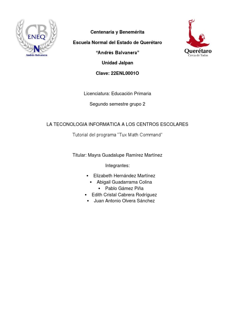 Tux Math Command | Descargar gratis PDF | Point and Click | Cálculo