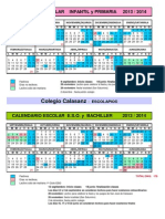 Calendario Escolar Curso 13-14 Calasanz-Escolapios Pamplona