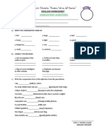 Institución Educativa "Nuestra Señora Del Carmen": English Worksheet