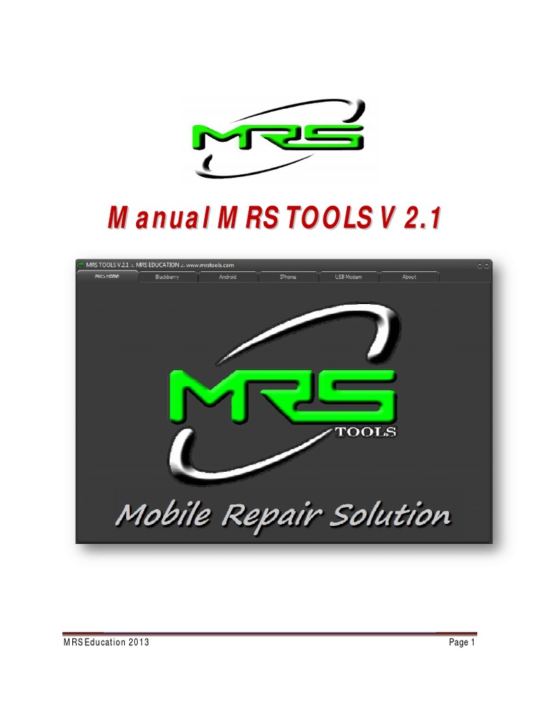 Manual MRS TOOLS v 2.1 Bahasa Indonesia