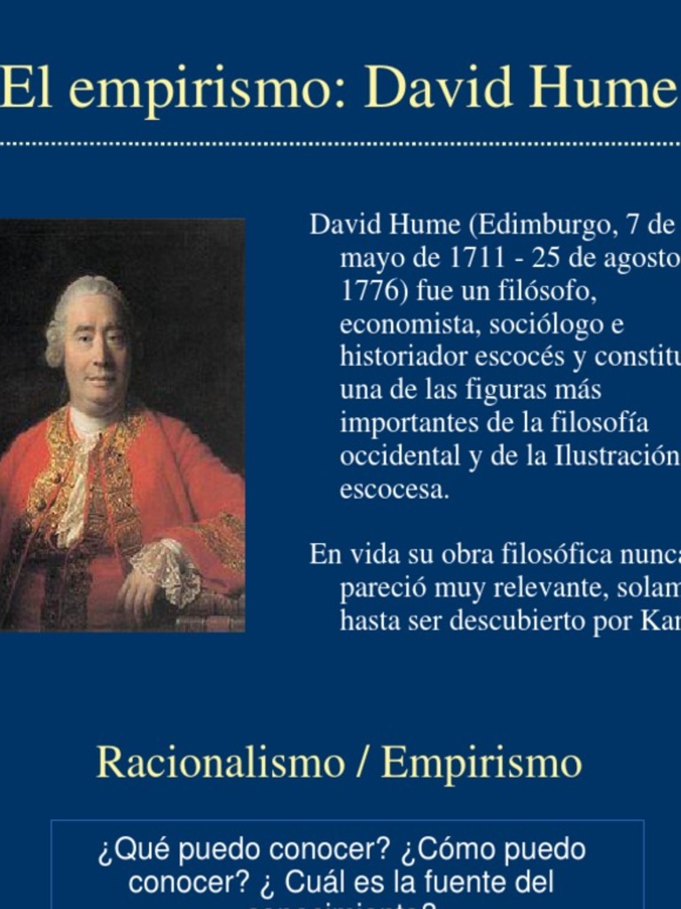 Empirismo Hume | PDF | Empirismo | David Hume