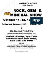 Moab Rock Gem and Mineral Show Details 2013