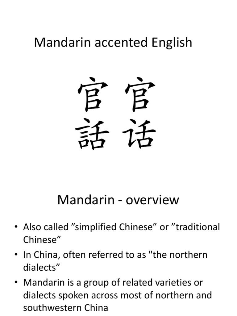 Mandarin English PDF Mandarin Chinese Syllable