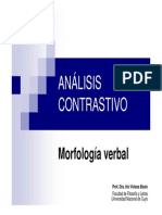 Análisis morfológico verbal inglés-español