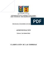 Clasificacion de Las Empresas