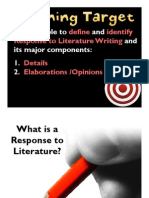 Introduction to Response to Lit