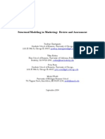 Structural Modeling in Marketing Review and Assessment