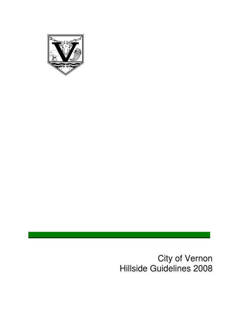 Vernon Hillside Development Guide | PDF | Geotechnical Engineering ...