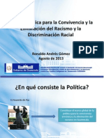 Política Pública para la Convivencia y la E liminación