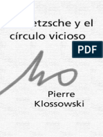 Klossowski Nietzsche y El Circulo Vicioso