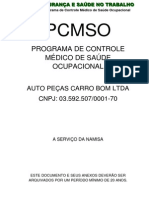 PCMSO - AUTO PE+çAS CARRO BOM LTDA PDF