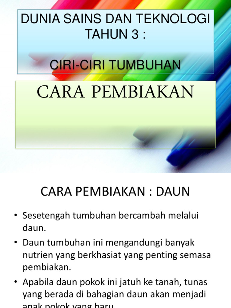 Dst Tahun 3 Cara Pembiakan Tumbuhan Pdf