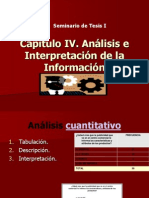 Capítulo IV Análisis e interpretación de Información