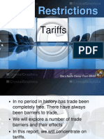 International Economics - Tariffs