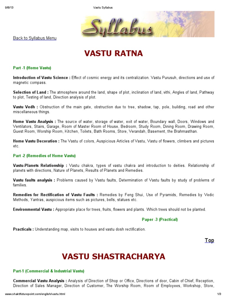 Vastu Shastra and Remedial Vaastu PDF Room Thesis