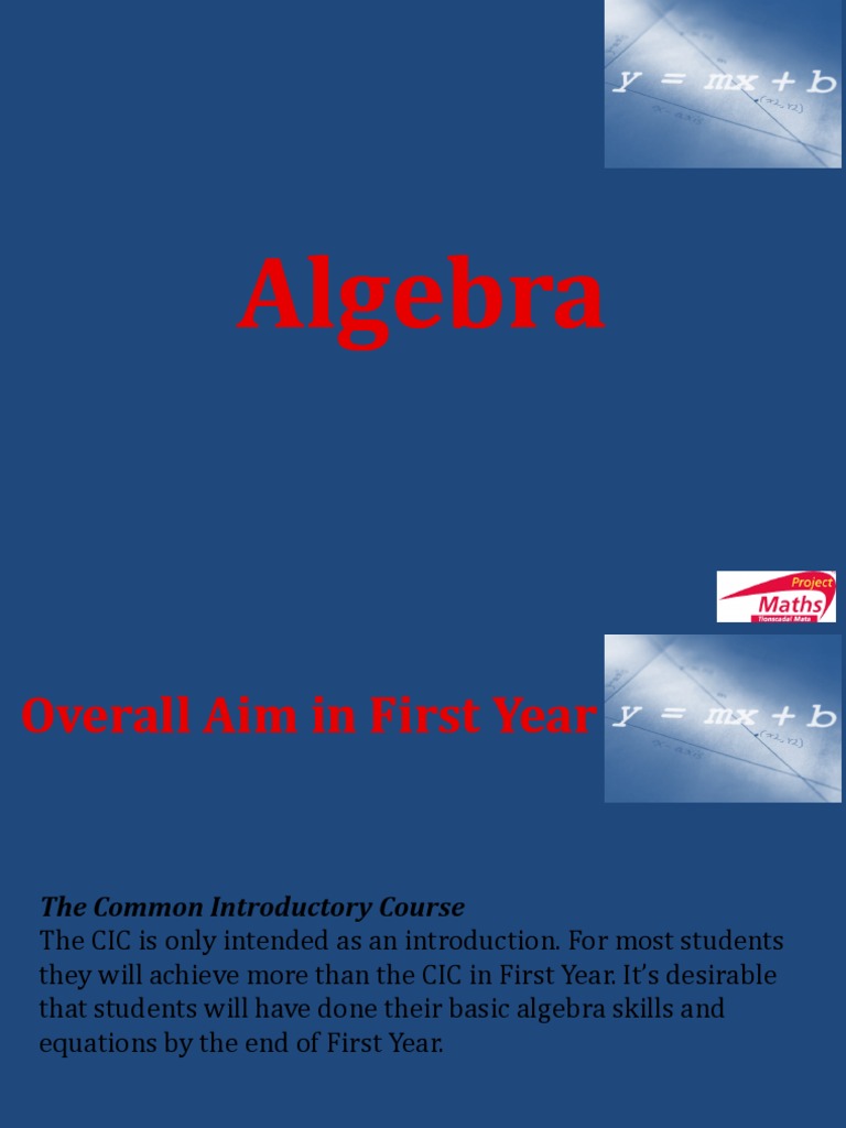 Show 3 Introduction to Algebra  Factorization  Quadratic 