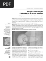 Pesquisa Intervenção e a Produção de Novas Analises