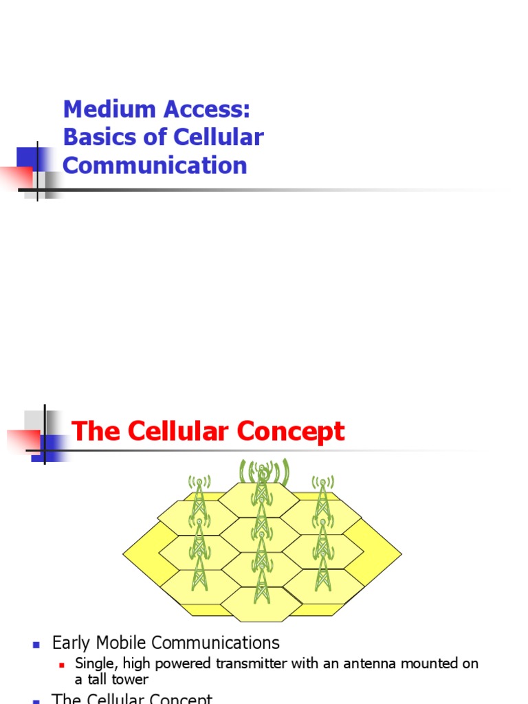 Cellular Communication Basics | PDF | Cellular Network | Radio Technology
