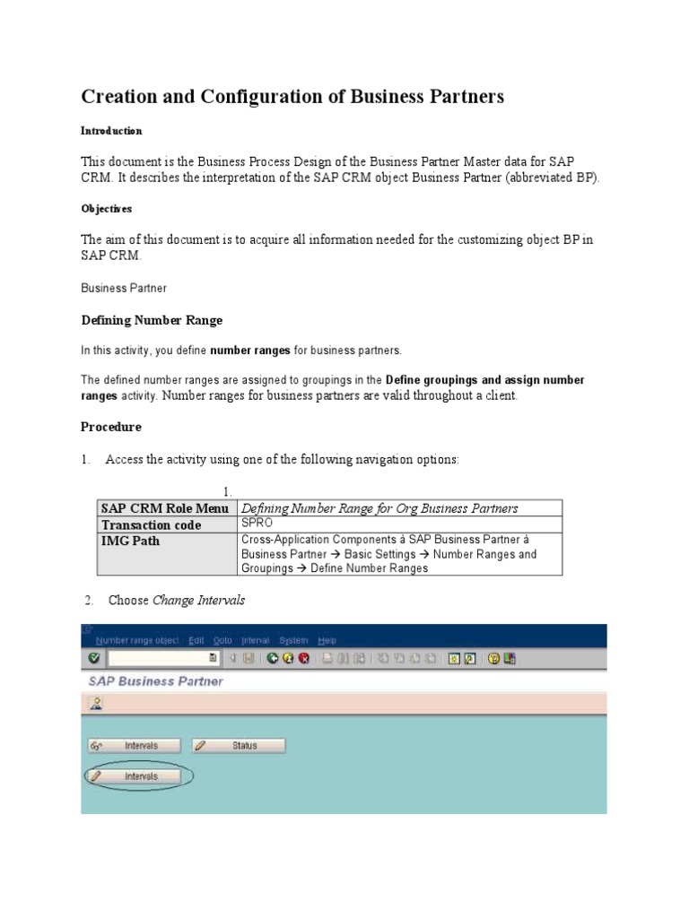 SAP CRM Business Partner Setup Guide | PDF | Customer Relationship ...