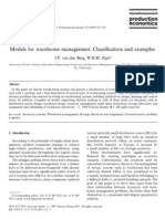 Berg - 1999 - Models For Warehouse Management Classification and Examples