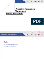 Materials Management Inventory and Invoice Overview