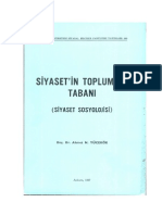 Ahmet N. Yücekök (1987) Siyaset'in Toplumsal Tabanı (Siyaset Sosyolojisi) PDF