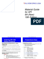 Material Guide For API 6A (New) 19th Edition: Alveworks Usa