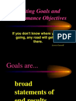 Goals and Objectives