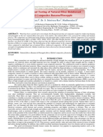 Fabrication and Testing of Natural Fiber Reinforced Hybrid Composites Banana/Pineapple