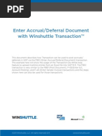 Enter Accrual/Deferral Document With Winshuttle Transaction™