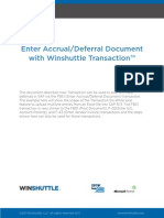 Enter Accrual/Deferral Document With Winshuttle Transaction™