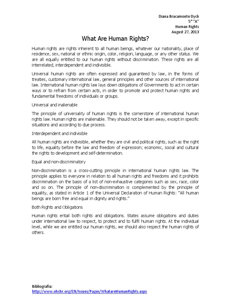 What Are Human Rights | PDF