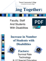 Working Together:: Faculty, Staff and Students With Disabilities