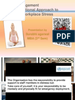 Stress Management An Organizational Approach To Managing Workplace Stress
