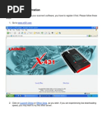 Download X431 Product Registration and Software Updating by Engine Tuning Up SN167563526 doc pdf