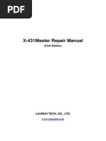 X-431Master Repair Manual: (First Edition)