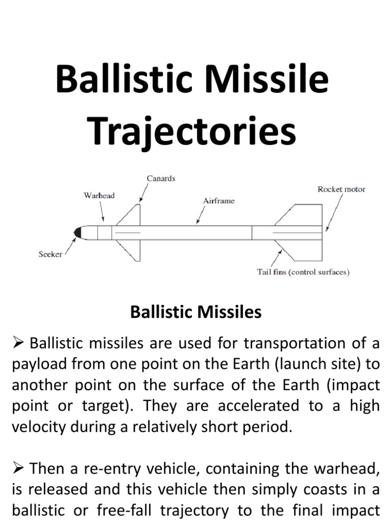 Ballistic Missile Trajectories Ballistic Missile Trajectory