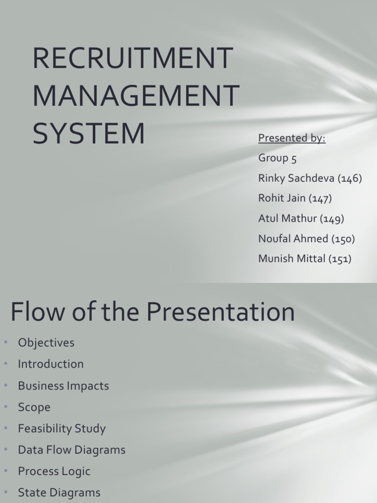 Recruitment Management System Overview | PDF | Recruitment | World Wide Web
