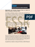 Cours Premiers Secours | ESSR