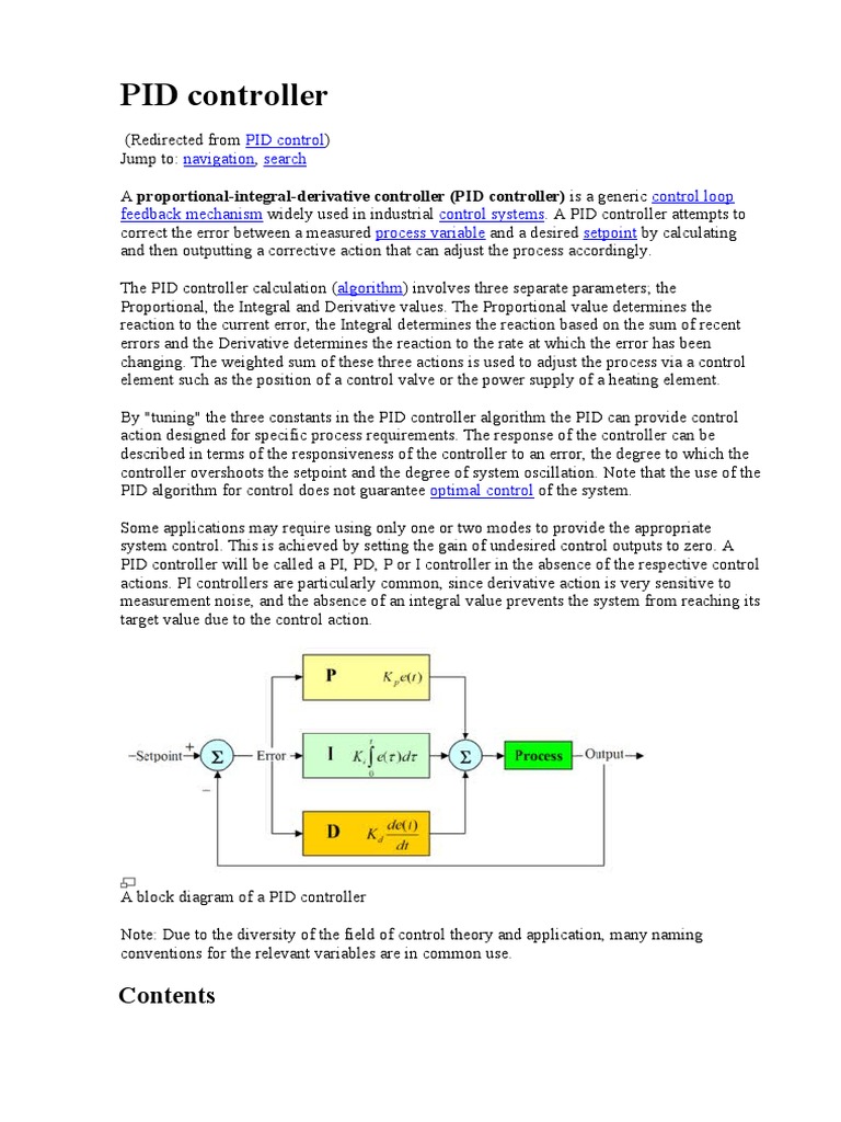 Pid Control | PDF | Technology & Engineering | Computers